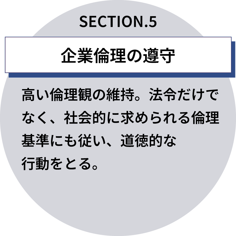 企業倫理の遵守